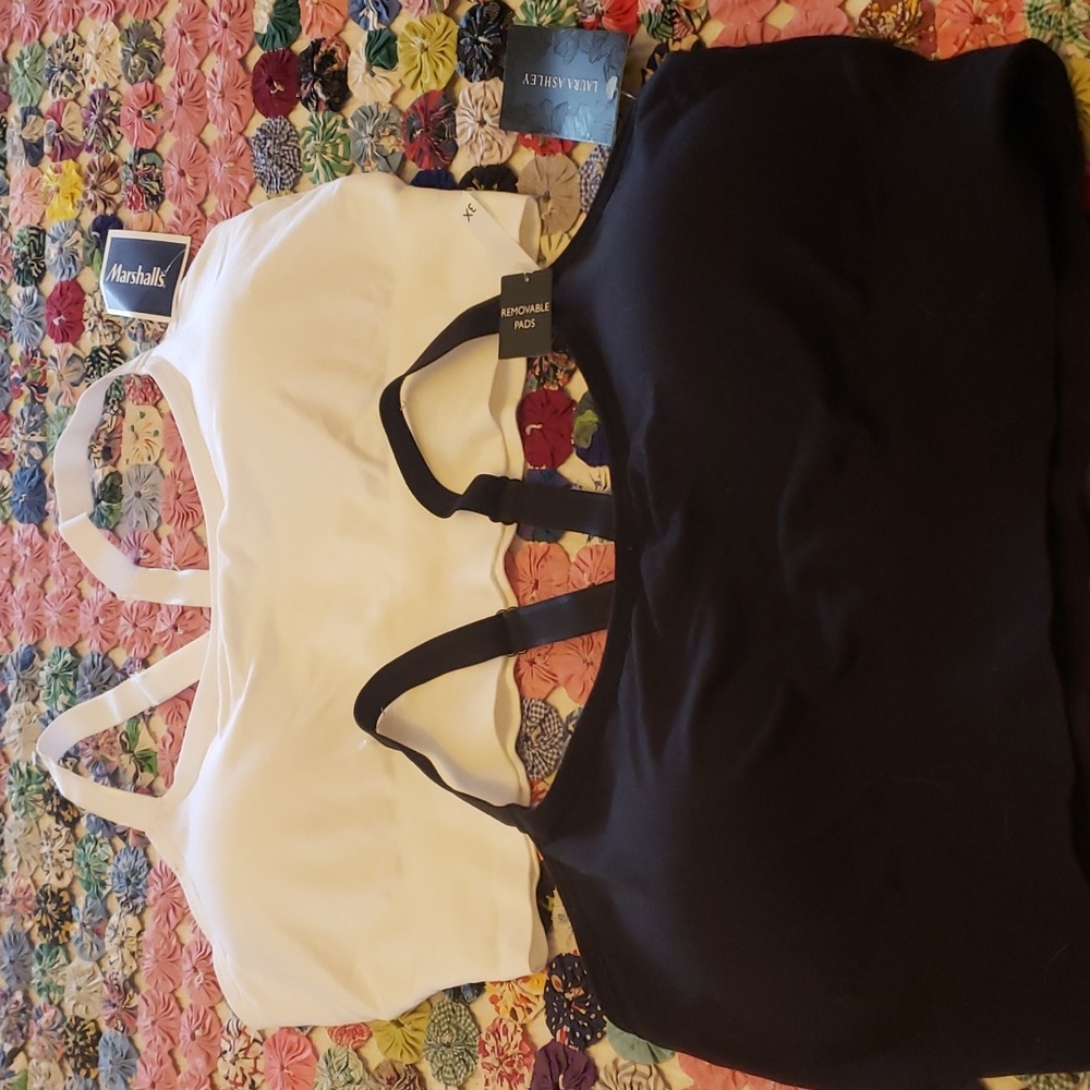 Laura Ashley longline bras NWT 3X, Racerback
